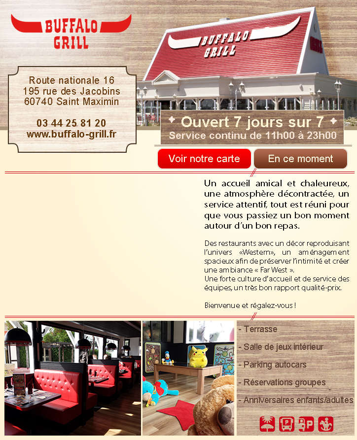 Restaurant Buffalo Grill à SaintMaximin